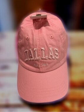Pink Cap Cotton Baseball Cap - Dallas